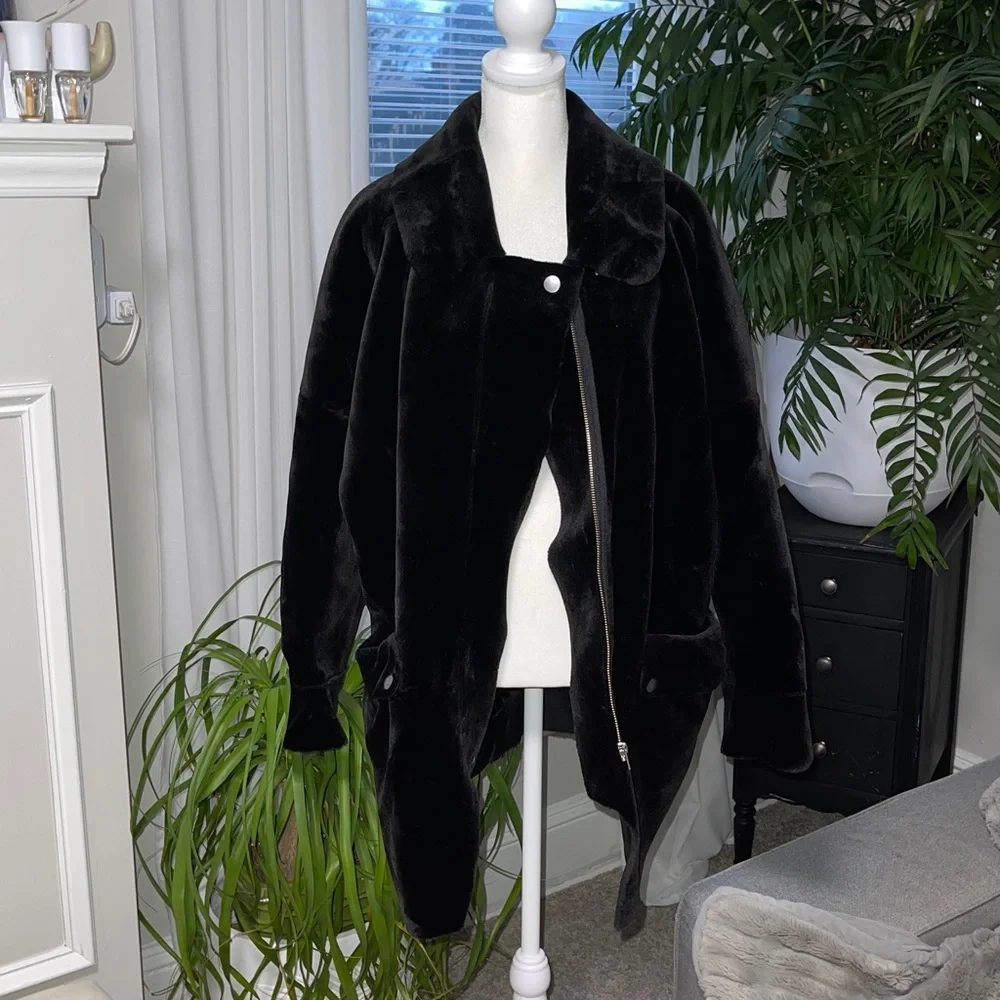Free People Lindsay Faux Fur Oversize Short Coat